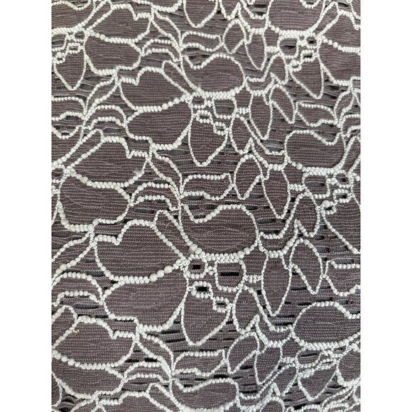 Velvet Graham & Spencer Size Medium Dress Gray Turq Sheath Peplum Stretch Fitted - Picture 4 of 9